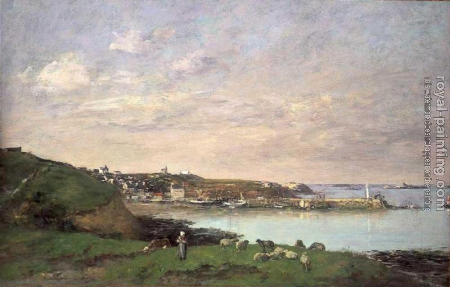 Eugene Boudin : View at Saint-Quay-Portriaux